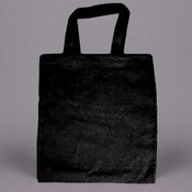 Non-Printed Black Cotton Totes. 16